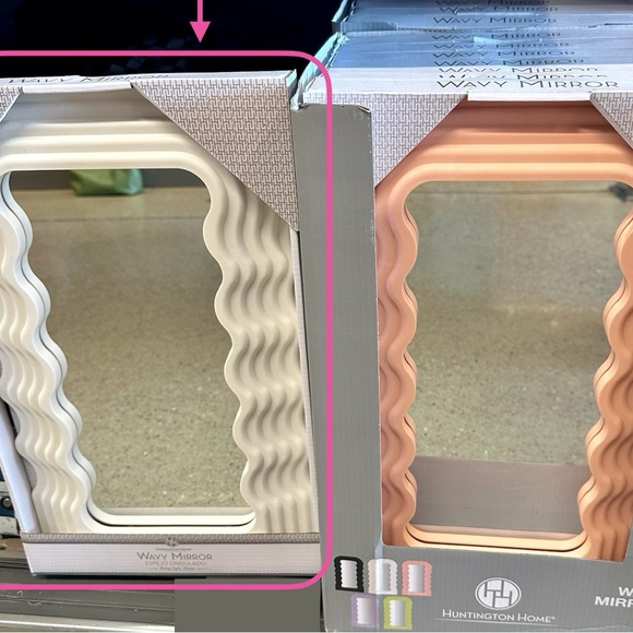 NWT NIB HUNTINGTON HOME WAVY MIRROR White - Picture 9 of 9